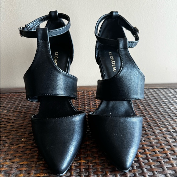 Black and gold high heels - Picture 3 of 4